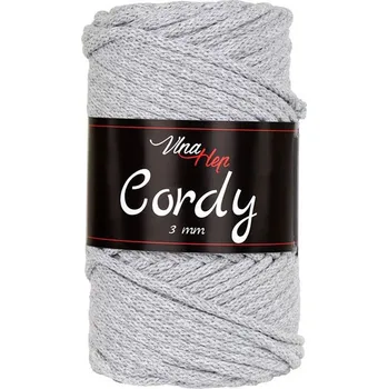 Vlna Hep Příze Cordy 8231, 3 mm - světle šedá