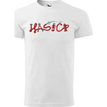 Tričko Hasiči – red (Velikost: 5XL, Typ: pro muže, Barva trička: Bílá)