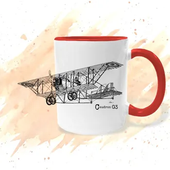 Hrnek - Caudron G3 Barva: Červená