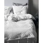 byNORD Povlečení Dagny, Snow w. coal 140x220, 50x70 cm