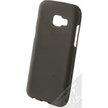 Pouzdro na mobilní telefon 1Mcz Back Matt-TO TPU ochranný kryt pro Samsung Galaxy A3 (2017) černá (black)