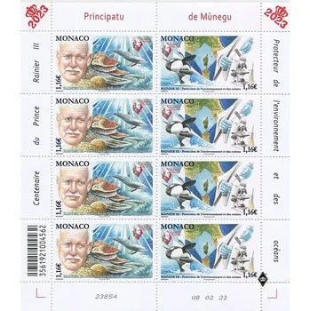 Poštovní známka (2023) MiNr. **, PL - Monako - Rainier III. - ochránce přírody