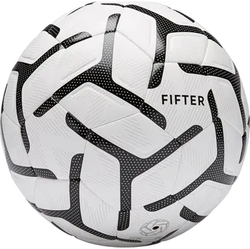 Fotbalový míč FIFTER Míč Foot5 Society 500 velikost 5 bílo-černý 5 BÍLÁ