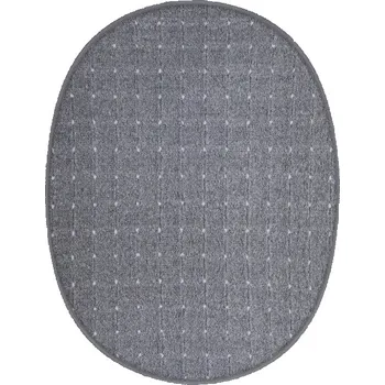 Koberec Kusový koberec Udinese šedý ovál, 60x110, šedá, chodba / předsíň, Vopi - 1 rok na vrácení + DOPRAVA ZDARMA k Vám i zpět