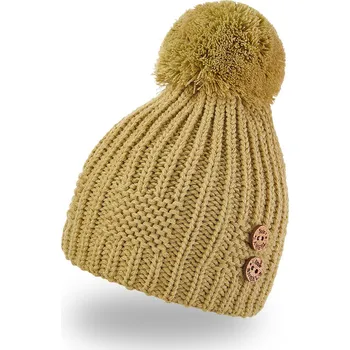 Čepice Little Angel Čepice pletená bambule knoflíky Outlast ® - sv.zelená Velikost čepic: 3 | 42-44 cm