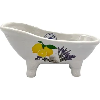 Mýdlo Label Provence Nature Keramická podložka pod mýdlo vanička Levandule citron