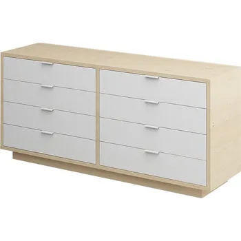 Šatní skříň Velká komoda, bříza/bílá (EXCLUSIVE)