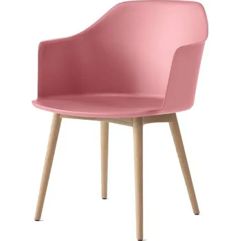 Jídelní židle &Tradition Židle Rely HW76 s područkami, oak/soft pink
