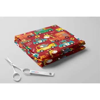 Softshell zimní, Zvířátka v autě Barva: Červená Ferrari