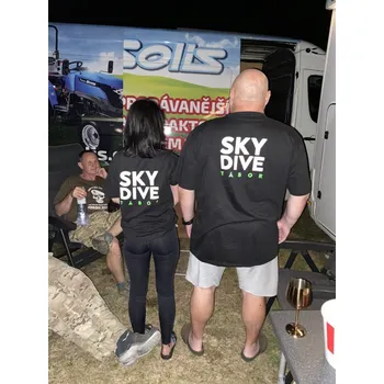 Skydive Tábor Týmové triko Barva: Černá, Velikost: S