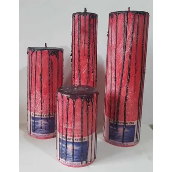 Svíčka Úplňková svíčka na odebrání negativní energie, Druh c) Válec - průměr 6,2cm, výška 10,7cm