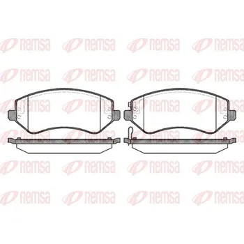 Brzdová destička Sada brzdových destiček, kotoučová brzda REMSA 0807.02