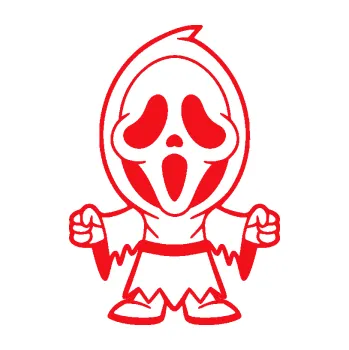 Samolepící dekorace SAMOLEPKA Maska 002 pravá vřískot (10 - červená) NA AUTO, NÁLEPKA, FÓLIE, POLEP, TUNING, VLASTNÍ TEXT, TISK, AUTOSAMOLEPKY.cz, POLEPY, OBRÁZEK, LOGO, SAMOLEPKY