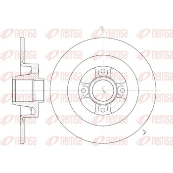 Brzdový kotouč Brzdový kotouč REMSA 61047.00