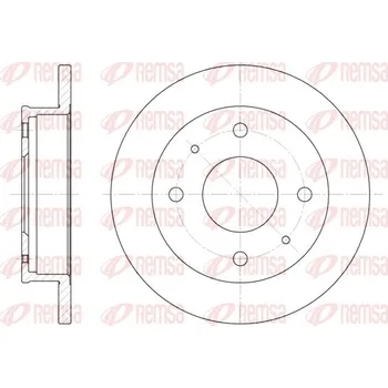Brzdový kotouč Brzdový kotouč REMSA 6568.00