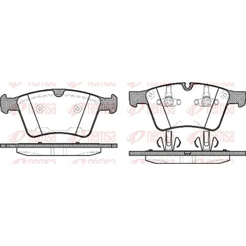 Brzdová destička Sada brzdových destiček, kotoučová brzda REMSA 1370.00