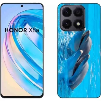 Pouzdro na mobilní telefon Gelový kryt mmCase na mobil Honor X8a - delfíni