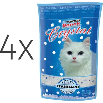 Podestýlka pro kočku Super Benek Crystal Standard silikonová podestýlka 4x7,6l