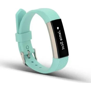 Řemínek na hodinky Twill silikonový řemínek na Fitbit Alta - cyan