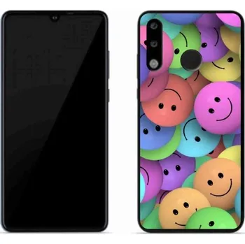 Pouzdro na mobilní telefon Gelový kryt mmCase na mobil Huawei P30 Lite - barevní smajlíci