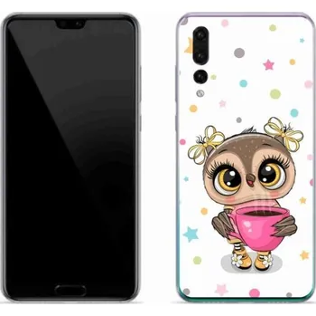 Pouzdro na mobilní telefon Gelový kryt mmCase na mobil Huawei P20 Pro - kreslená sovička