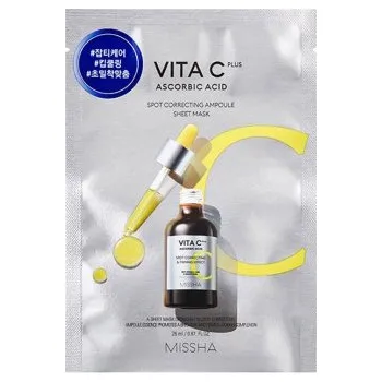 Pleťová maska VITA C PLUS Spot Correcting Ampoule Sheet Mask - Plátýnková maska s vitaminem C
