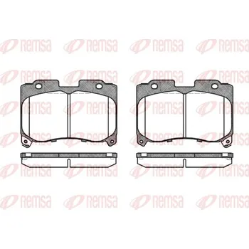 Brzdová destička Sada brzdových destiček, kotoučová brzda REMSA 0474.04