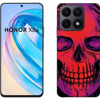 Pouzdro na mobilní telefon Gelový obal mmCase na mobil Honor X8a - lebka