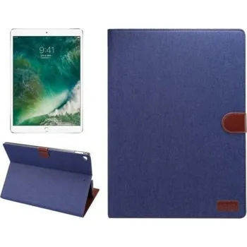 Pouzdro na tablet Jeans textilní / PU kožené pouzdro na iPad Pro 12.9 - modré