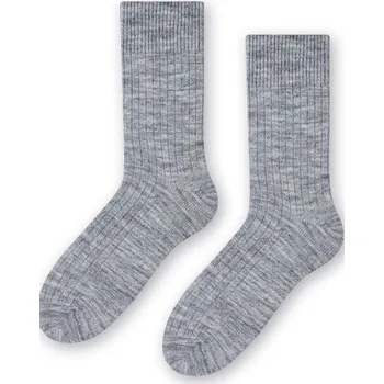 Pánské ponožky Pánské ponožky ALPACA 044 MELANŽOVÁ SVĚTLE ŠEDÁ 41-43