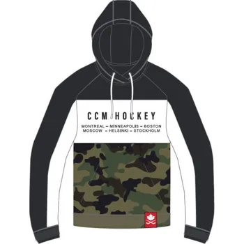 Pánská mikina CCM Mikina CCM Camo Fleece SR, Velikost XL 921237