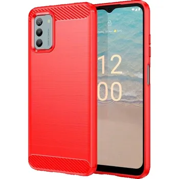 Pouzdro na mobilní telefon Carbon odolný gelový obal na Nokia G22 - červený