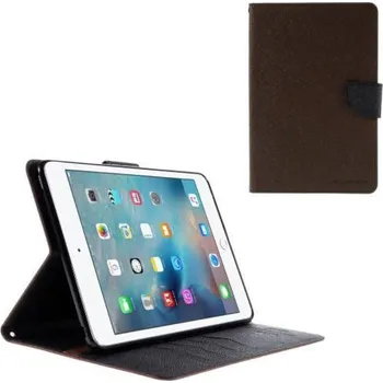 Pouzdro na tablet Goos PU kožené zapínací pouzdro na iPad mini 4 - coffee