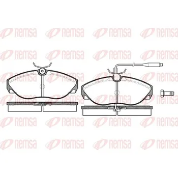 Brzdová destička Sada brzdových destiček, kotoučová brzda REMSA 0486.02