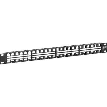Patch panel EATON Patch Panel 48-Port 1U Rack Nestíněný, Keystone/Multimedia, RJ45 Ethernet, USB, HDMI, Cat5e/6 N062-048-KJ