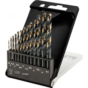 Vrták Sada vrtáků na kov 1.5 - 6.5 HSS-CNC vybrušované 13 ks Graphite