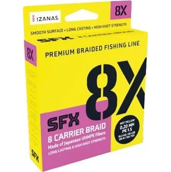 Pletená Šňůra Sufix SFX 8X Tmavě Zelená 0,104mm 5kg 135m