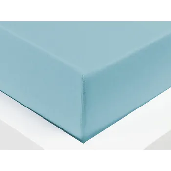 Prostěradlo XPOSE® Jersey prostěradlo Exclusive - světle modré 200x200 cm, Jersey + Prodloužená možnost vrácení zboží do 50 dnů