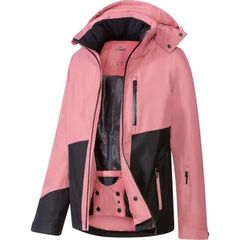 CRIVIT Dámská lyžařská bunda 10.000 mm (L(44/46), růžová/černá)