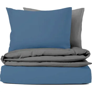 Povlečení Ervi Zvýhodněná Sada Bavlněného DUO povlečení s Prostěradlem - kvetoucí eukalyptus zelený/olivové