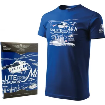 ANTONIO® Triko letka Mi-8 SALUTE MODRÉ velikost: XXL