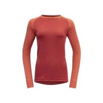 Devold EXPEDITION dámské dvouvrstvé triko s dlouhým rukávem Beauty/Coral