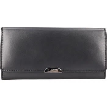 Peněženka Malá dámská kožená peněženka Lagen Silesis - černá