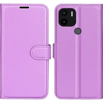 Pouzdro na mobilní telefon Litchi knížkové pouzdro na Xiaomi Redmi A1+/A2+ - fialové