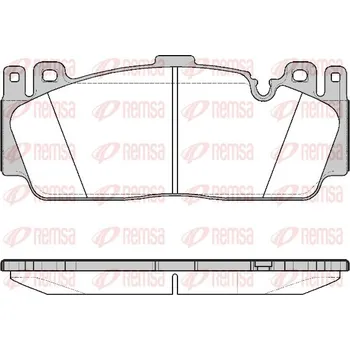 Brzdová destička Sada brzdových destiček, kotoučová brzda REMSA 1543.00