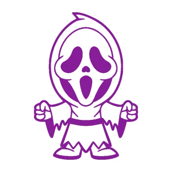 Samolepící dekorace Maska 002 levá vřískot (14 - fialová) SAMOLEPKA NA AUTO, NÁLEPKA, FÓLIE, POLEP, TUNING, VLASTNÍ TEXT, TISK, AUTOSAMOLEPKY.cz, POLEPY, OBRÁZEK, LOGO, 3D STICKERS