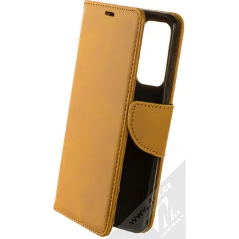 Pouzdro na mobilní telefon 1Mcz Porter Book flipové pouzdro pro Huawei P40 okrově hnědá (ochre brown)