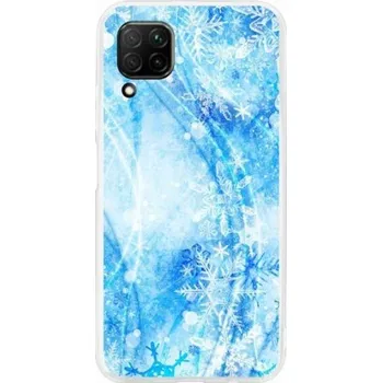 Pouzdro na mobilní telefon Gelový kryt mmCase na mobil Huawei P40 Lite - sněhové vločky