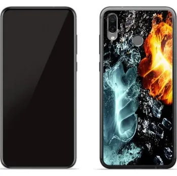 Pouzdro na mobilní telefon Gelový kryt mmCase na mobil Honor Play - voda a oheň