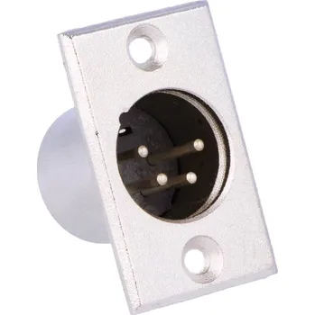 Elektrický konektor Konektor XLR 4pin vidlice do panelu